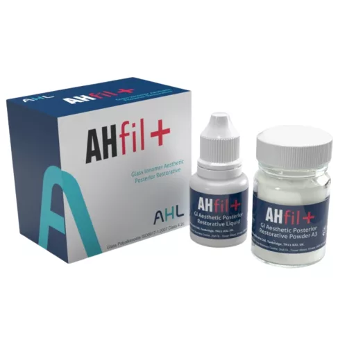 AHfil+ Posterior üvegionomer tömőcement 15g por+7ml folyadék 
