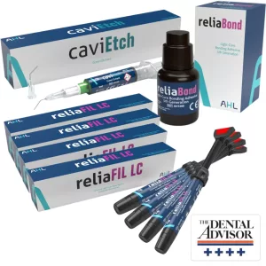   reliaFIL LC fényrekötő nanohibrid kompozit készlet 4x4g+5ml reliaBond+5ml caviEtch