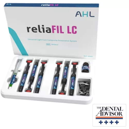 reliaFIL LC fényrekötő nanohibrid kompozit készlet 6x4g+5ml reliaBond+5ml caviEtch