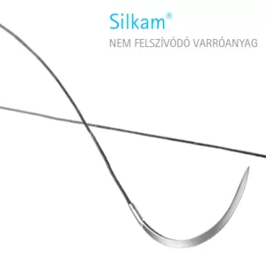 Silkam fekete 4/0 (1.5) 75cm HR17 36db