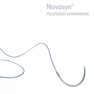 Novosyn lila 4/0 (1.5) 45cm DS16 12db