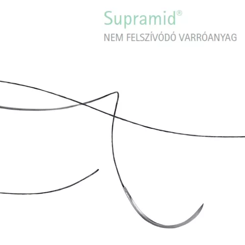 Supramid fekete 4/0 (1.5) 45cm DS16 12db