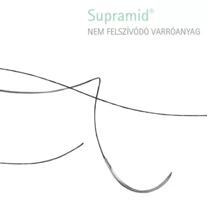 Supramid fekete 4/0 (1.5) 45cm DS16 4db