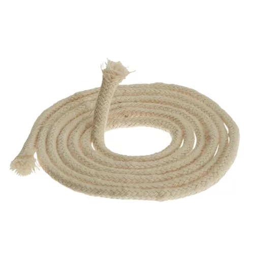 Kanóc borszeszégőhöz, fonott, hengeres, vastag, 6mm, 1méter Becht