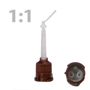   Keverőcsőr barna, 1:1, 100db keverőcsőr+100db endo vég Dochem