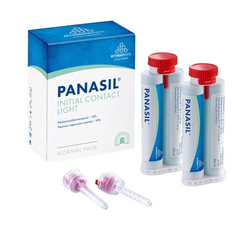 Panasil initial contact Light Normal pack 2x50ml+8db keverőcsőr