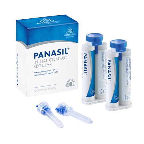 Panasil initial contact Regular Normal pack 2x50ml+8db keverőcsőr
