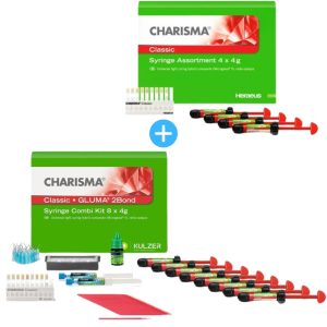   Charisma Classic Combi készlet 8x4g+Gluma 2Bond 4ml+Gluma Etch 35% gel 2.5ml+Charisma Classic készlet 4x4g