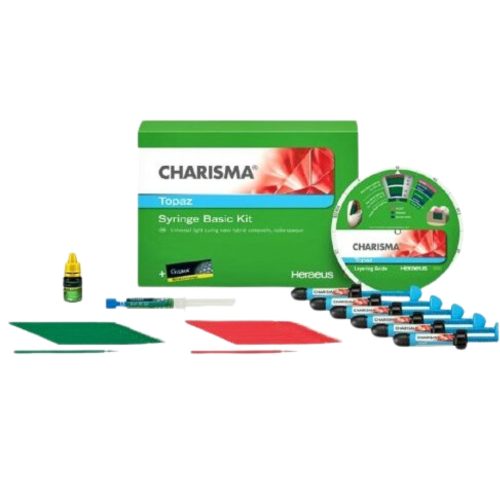 Charisma Topaz Basic készlet 6x4g A2,A3,A3.5,B2,CL,OM+Gluma Bond Universal 4ml+Gluma Etch 35% gel 2.5ml