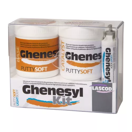 Ghenesyl készlet Putty Soft gyorskötő 2x150ml+Light Body gyorskötő 50ml+6db keverőcsőr+6db intraorális csőr