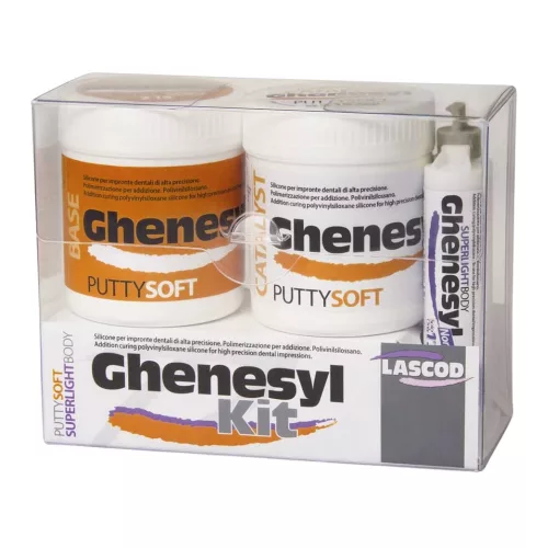Ghenesyl készlet Putty Soft gyorskötő 2x150ml+Superlight Body gyorskötő 50ml+6db keverőcsőr+6db intraorális csőr