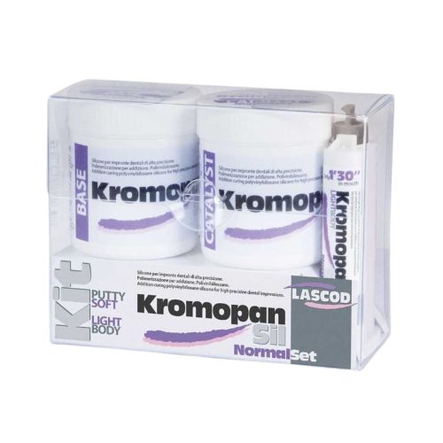 KromopanSil készlet Putty Hard gyorskötő 2x150ml+Light Body gyorskötő 50ml+6db keverőcsőr+6db intraorális csőr