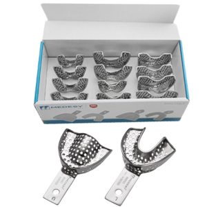   Lenyomatkanál fém, perforált, peremes, készlet 12db 6000/KIT Medesy