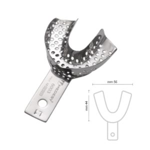 Lenyomatkanál fém, perforált, perem nélküli, Medesy