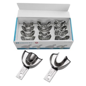   Lenyomatkanál, fém, nem perforált, peremes, készlet 12db 6005/KIT Medesy