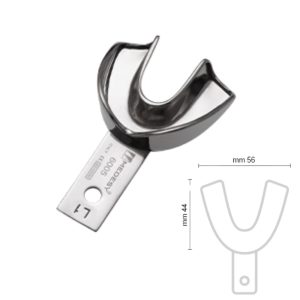 Lenyomatkanál, fém, nem perforált, peremes, Medesy