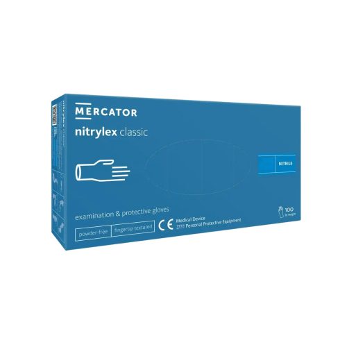 Nitrylex Classic nitrile púdermentes gumikesztyű, kék 100db 