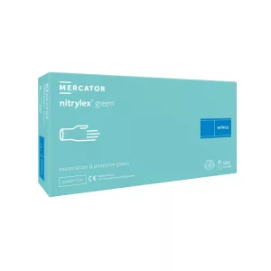   Nitrylex green nitrile púdermentes gumikesztyű, zöld 100db 