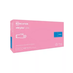   Nitrylex pink nitrile púdermentes gumikesztyű, rózsaszín 100db 