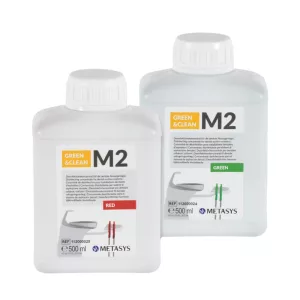   Green&Clean M2 elszívó, köpőcsésze tisztító és fertőtlenítő utántöltő 500ml piros koncentrátum+500ml zöld koncentrátum