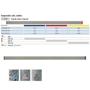   Fém polírozócsík, gyémántszemcsés, széles FS6 NTI 10db