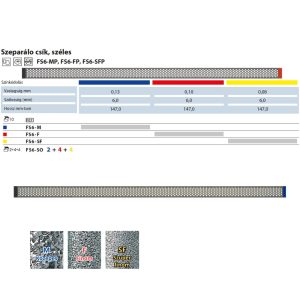  Fém polírozócsík, gyémántszemcsés, perforált, széles FS6 NTI 10db