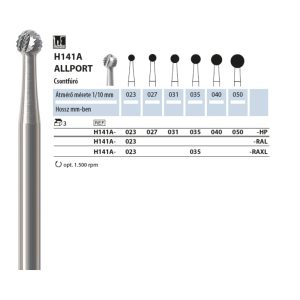Csontfúró H141A 027 HP NTI 3db