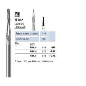 Csontfúró Lindemann H162 016 FGXL NTI 3db