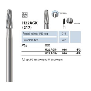 Ragasztóanyag eltávolító H22AGK 016 FG NTI 5db