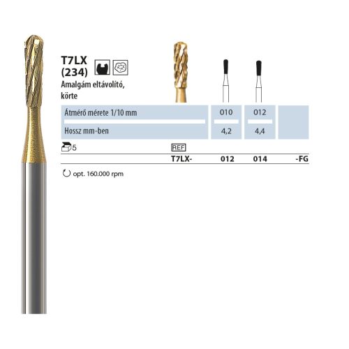 Tömés- és ragasztóanyag eltávolító T7LX 012 FG NTI 5db