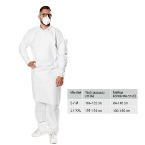 Műtősköpeny mosható 