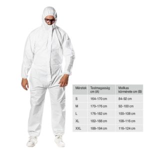 Overál kapucnis mosható 