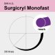 Monofil Surgicryl Monofast Polyglecaprone25 lila 4/0 (1.5) 75cm DS16 12db