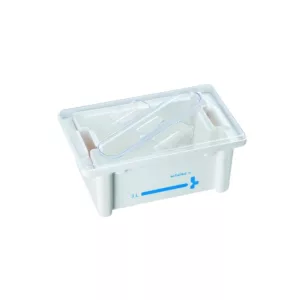   Műszer és eszközfertőtlenítő kád 3literes, átlátszó tetővel