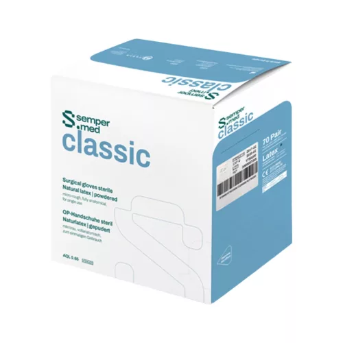 Sempermed Classic púderezett steril gumikesztyű 1pár 