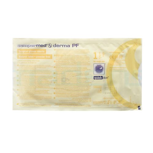Sempermed Derma púdermentes steril gumikesztyű 1pár 