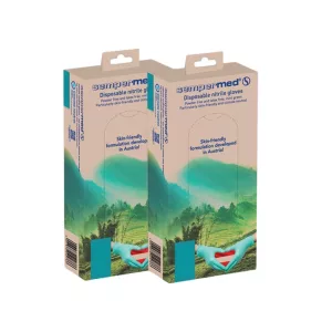   Sempermed Retail Green nitrile púdermentes gumikesztyű 50db 