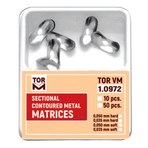 Szekcionált domborított fémmatrica 0.035mm kicsi 50db TOR