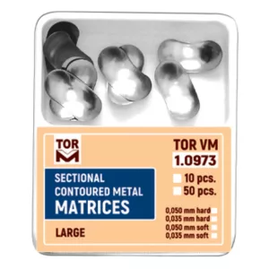 Szekcionált domborított fémmatrica 0.035mm nagy 50db TOR