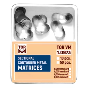 Szekcionált domborított fémmatrica 0.050mm nagy 50db TOR