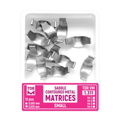 Szorítóhüvelyes domborított fémmatrica No.1 0.035mm kicsi 12db TOR