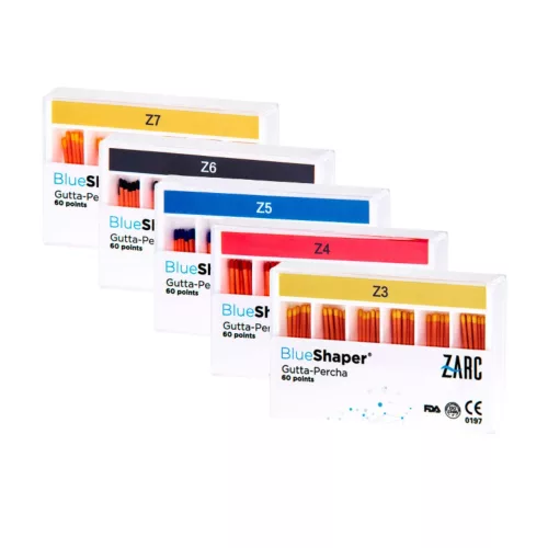 Guttapercha csúcs BlueShaper 60db Zarc