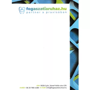 Jegyzettömb, közepes 14.5cmx21cm 50lap fogaszatiaruhaz.hu