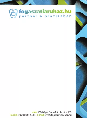 Jegyzettömb, közepes 14.5cmx21cm 50lap fogaszatiaruhaz.hu