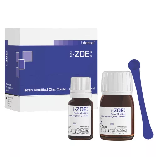 i-ZOE N műgyantával módosított, cinkoxid-eugenol cement 20g por+6g folydék+adagolókanál+keverőblokk