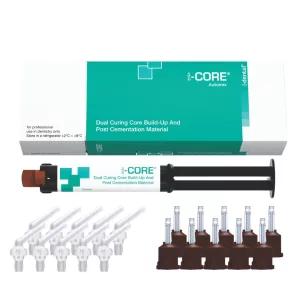   i-CORE dual kötésű csonkfelépítő és csaprögzítő 9g fecskendő+10db keverőcsőr+10db intraorális csőr+10db endo kanül