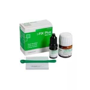   i-FIX Plus Mini Kit műgyantával módosított üvegionomer ragasztócement 7g por+4g folyadék+adagolókanál+keverőblokk