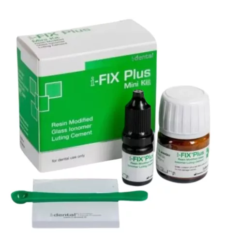 i-FIX Plus Mini Kit műgyantával módosított üvegionomer ragasztócement 7g por+4g folyadék+adagolókanál+keverőblokk