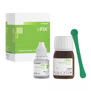   i-FIX üvegionomer ragasztócement 20g por+13g folyadék+adagolókanál+keverőblokk