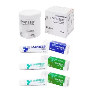   i-MPRESS lenyomatanyag készlet 910ml Putty+140ml Light Body+2x30ml Universal Aktivator Gel+keverőblokk+adagoló